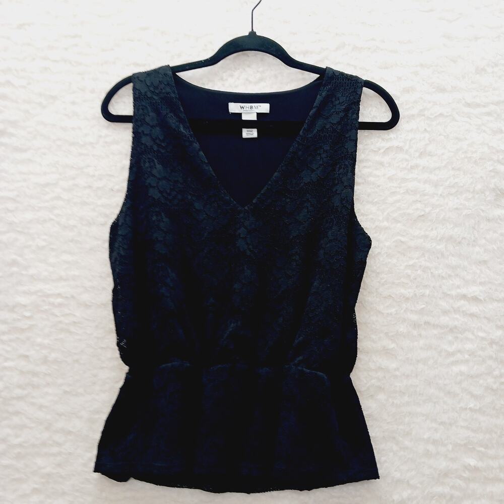Blouse Black Rose Lace Peplum Romantic Dark Feminine Y2K Goth Fairygoth Size S